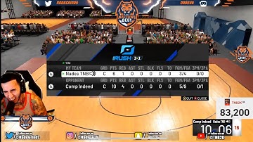 Nadexe Plays Same Build In Rush 1v1 and RAGES! NBA 2K21 INSANE RAGE!