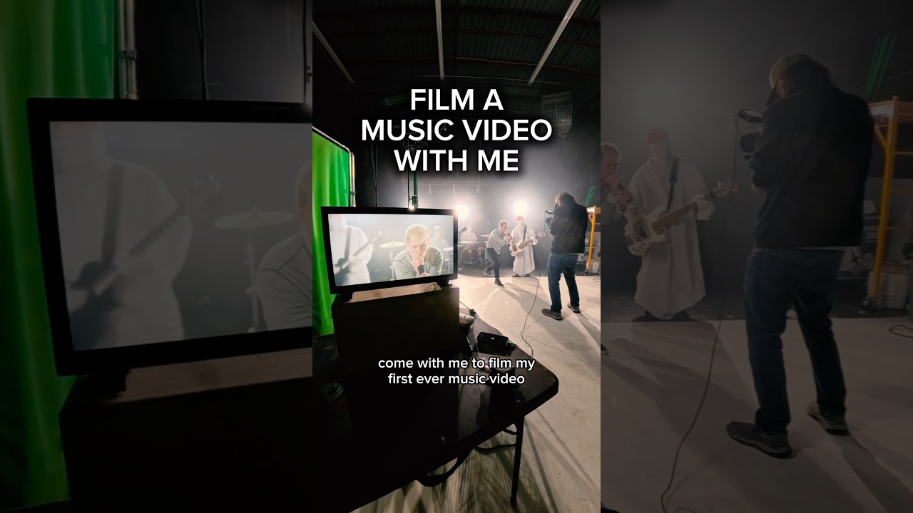 Filming my first music video as SCATTERBRAIN #scatterbrain #musicvideo #bts #vlog #brianburkheiser