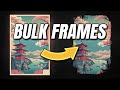 Apply Textured Frames to your AI ART in Bulk! (FREE)