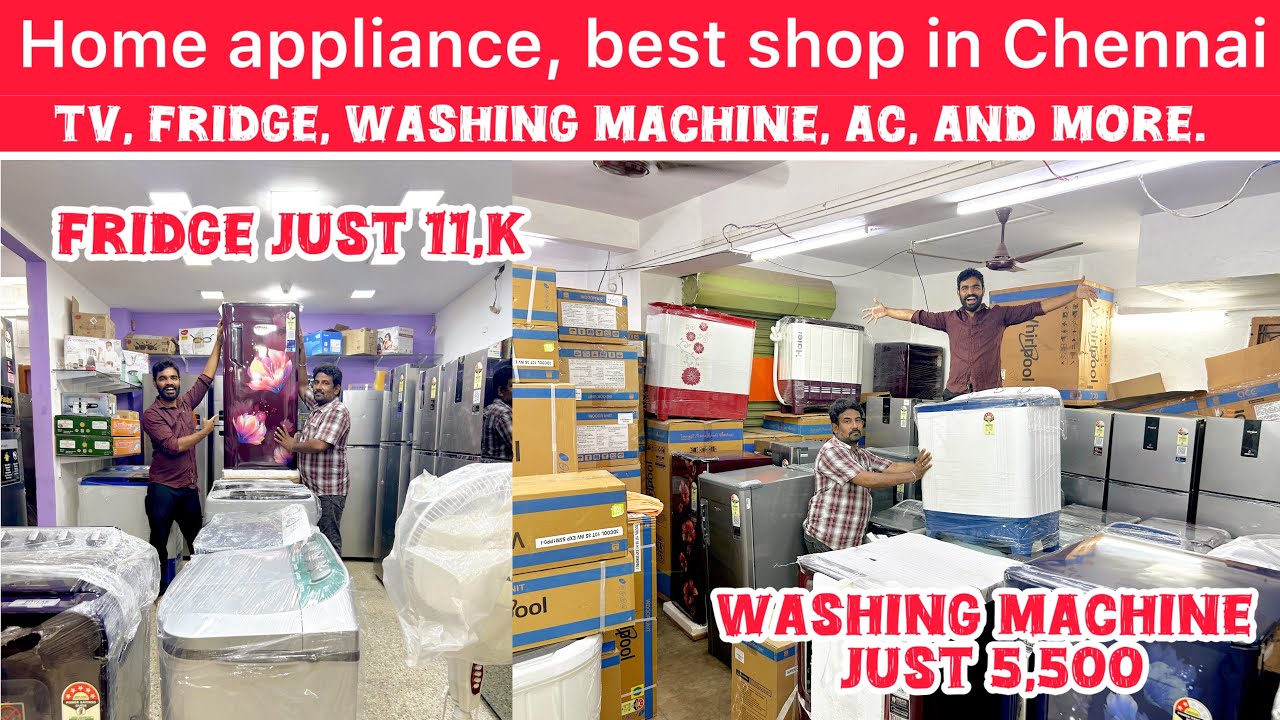 Washing machine just 5500 fridge. Just 11 K. Take any home appliance 50 to 70 % offer don’t miss it￼