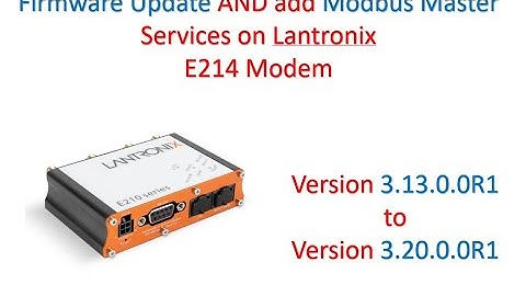 Lantronix modem firmware and addon external features #lantronix #E210 #industrialautomation 