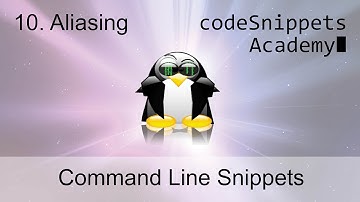 Command Line Tutorial 10. Aliasing: Creating your own commands