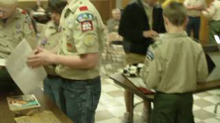 5/6 Troop 232 opens the time capsule