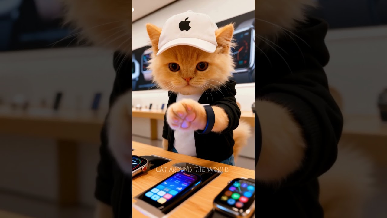 Kitten&rsquo;s First Apple Store Visit | Cinematic Cat Travel Vlog