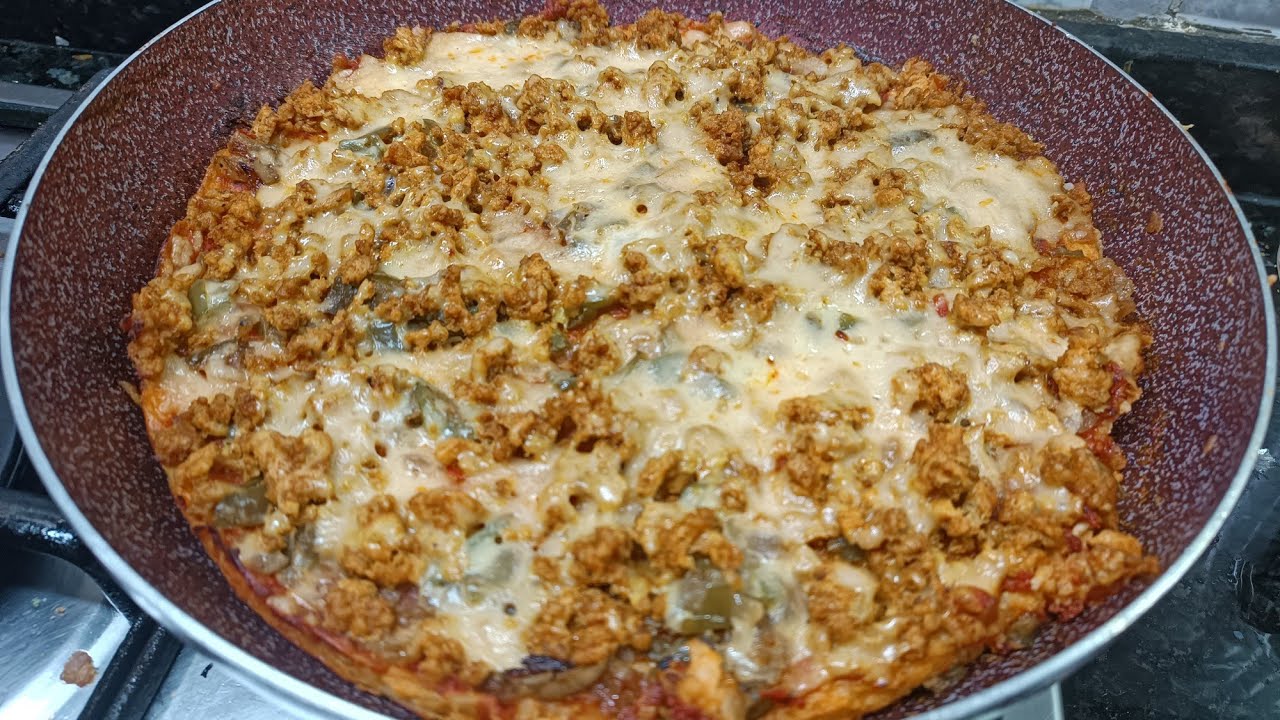 لعشاق الدنجال وجدتوكراتان مع بطاطا و الكفتة و جد بيتزا في المقلاة للعشاء او الغداء