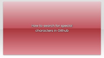 How to search for special characters in Github