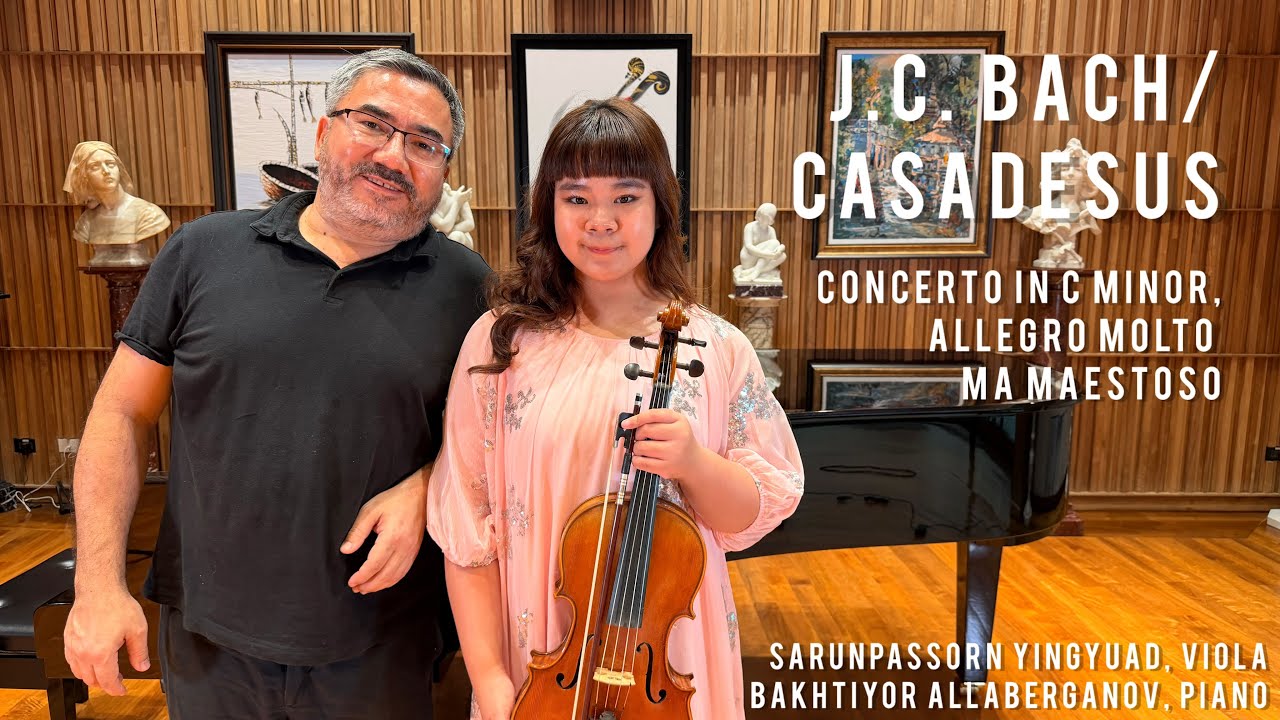 Sarunpassorn Yingyuad, Viola | J.C. Bach - Concerto in C Minor, Allegro molto ma maestoso