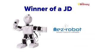 Famous 🥳Winner of a JD Humanoid Robot - Ez Robot at #EduTECH Wealth