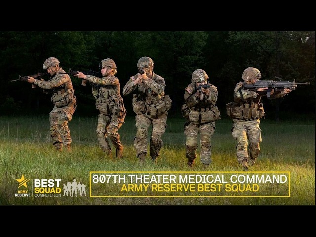 Squad goals, achieved! 
Five Soldiers. One title. 

Congratulations to the 807th Theater Medical Command's Squad 20, your FY26 Army Reserve Best Squad champions. 

Staff Sgt. David Kratky
Spc. Grace Libby
Spc. Campbell King
Pfc. Aidan Chilson
Pfc. Joseph Varcoe 

A special salute to this year's individual standouts:

Noncommissioned officer (⁠NCO) of the Year: Staff Sgt. David Kratky, 807th Theater Medical Command
Soldier of the Year: Spc. Grace Libby, ⁠807th Theater Medical Command
Top Marksmen: Staff Sgt. Eduardo Lemos-Mederos, ⁠377th Theater Sustainment Command.  

#BSC2026
#ArmyBestSquad