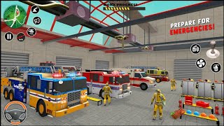 Fire Truck Driving Simulator Game - Fireman Hero Robot Game screenshot 4