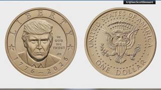 Treasury minting gold $1 coin with President Trump's face Treasury minting gold $1 coin with President Trump's face