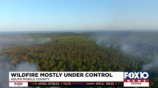 AFC: South Mobile County fire 95% contained; close to 500 acres of land burned.