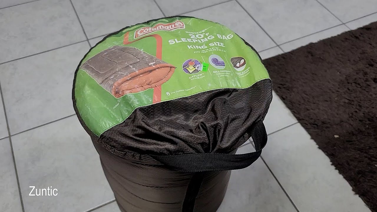 Coleman Montauk sleeping bag 20f king size cold weather camping YouTube