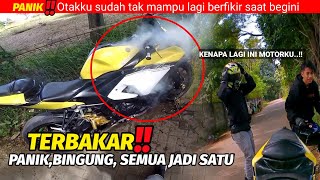 KEBAKAR❗Panik tingkat akut, Kenapa ini? kok nasibku begini, GOODBY SALMON || Motovlog indonesia