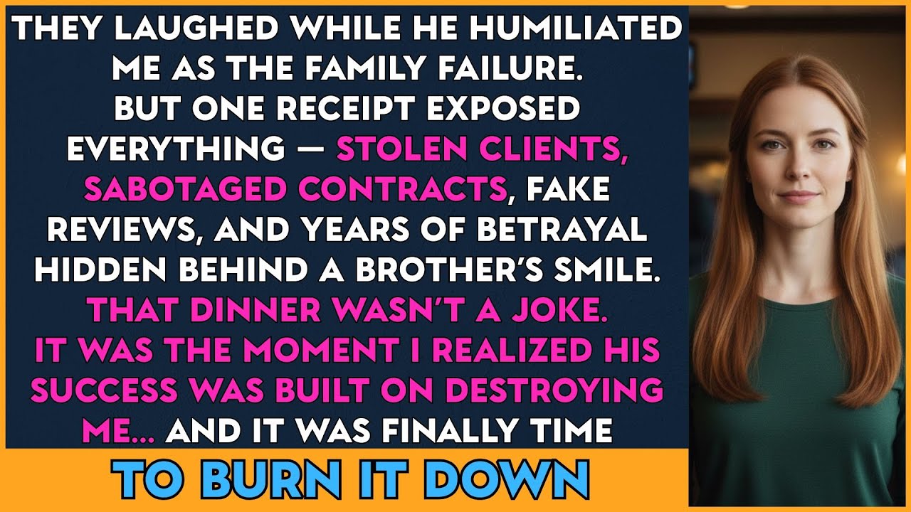 My Brother Used Me as the Family Joke at Dinner — Until the Check Came Out