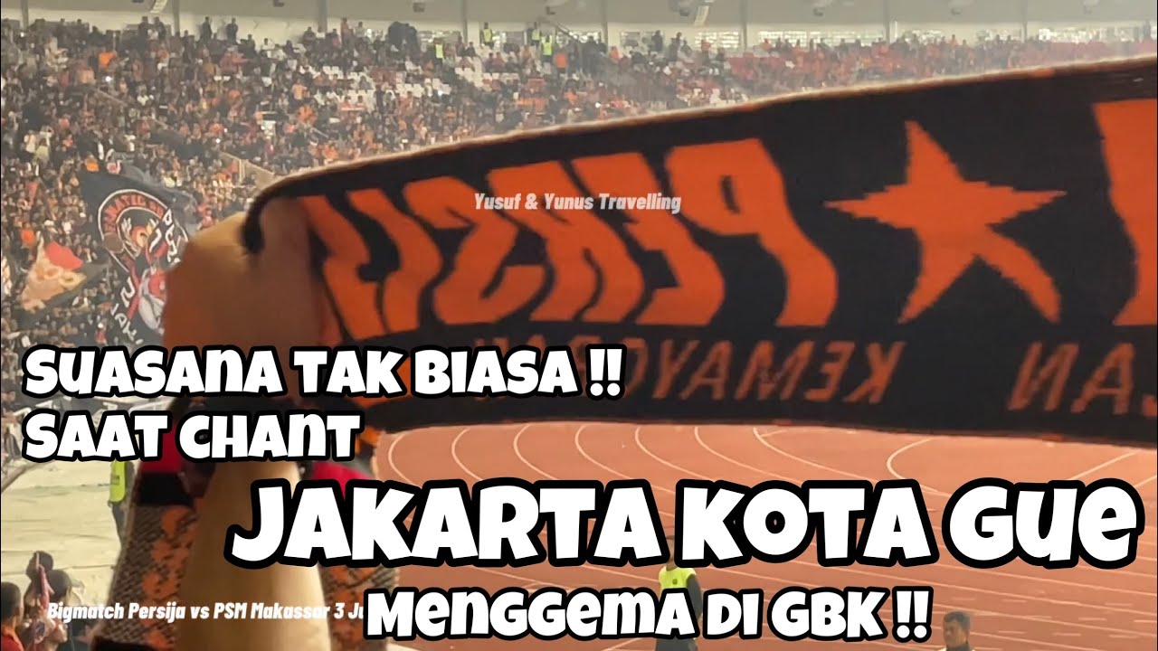 Suasana tak biasa saat chant JAKARTA KOTA GUE pecah di GBK‼️THE JAKMANIA hipnotis semua penonton GBK