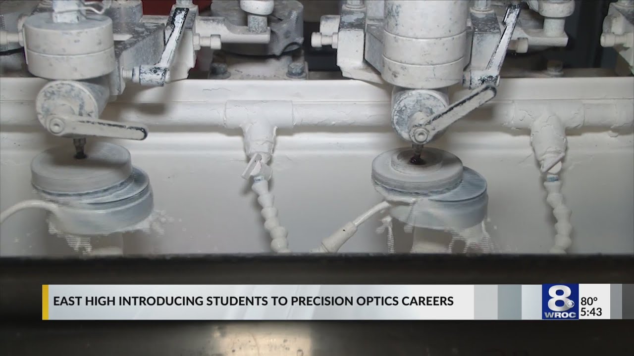 East High graduates find "good paying" jobs in $3 billion precision optics industry.