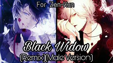 Nightcore - Black Widow (Remix) (Male Version) (Switching Vocals)