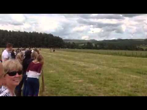 Cavalcade's arrival at Dolphinston - Redeswire 2014