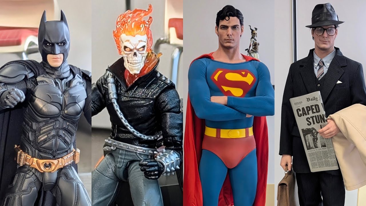 Новые фигурки Бэтмена от Inart, Супермена от Jnd Studios, Призрачного всадника из серии Marvel Le...