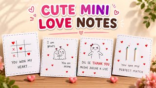 4 Handmade Cute Mini Love Notes You Must Try✨ - YouTube