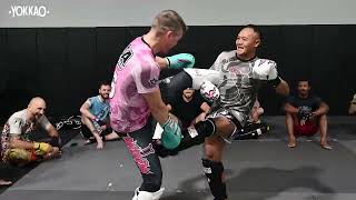 Full Sparring | UFC’s Stephen Thomson’s Upsate Karate Gym Meet the YOKKAO Fight Team