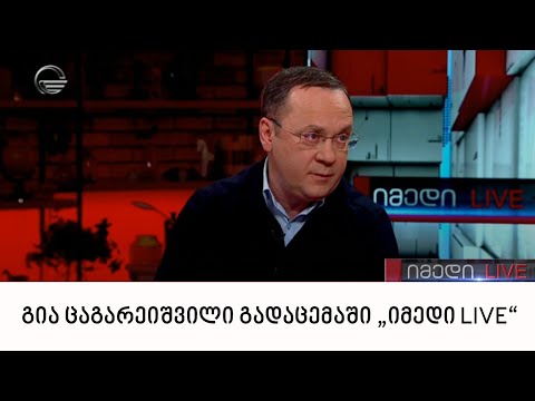 საპარლამენტო უმრავლესობის წევრი, გია ცაგარეიშვილი გადაცემაში „იმედი LIVE“
