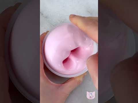 ASMR 🍓 Strawberry Cow Cream from Audeez Slimes #slime #asmr #slimeasmr #satisfying