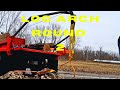 Lifting big firewood rounds with the log arch