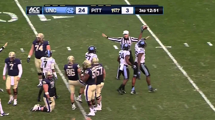 UNC Football: Darius Lipford Gets the Strip Sack v...
