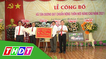 Công bố xã Tân Dương (Huyện Lai Vung) đạt chuẩn Nông thôn mới nâng cao | THDT