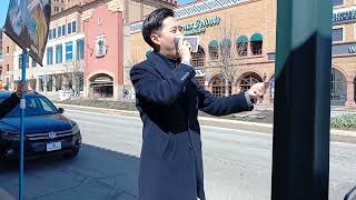 Gene Kim street preaching(this is not Gene Kim's channel)