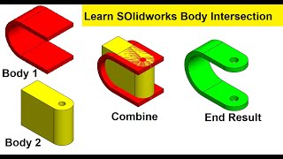 Solidworks advanced tutorial 104 | Learn Body Intersection in Solidworks