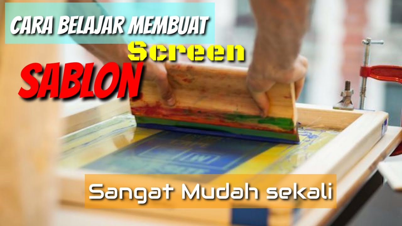  Cara Membuat Screen Sablon  Manual YouTube