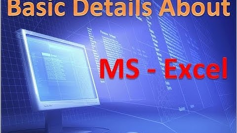 Microsoft Excel Chapter - 2