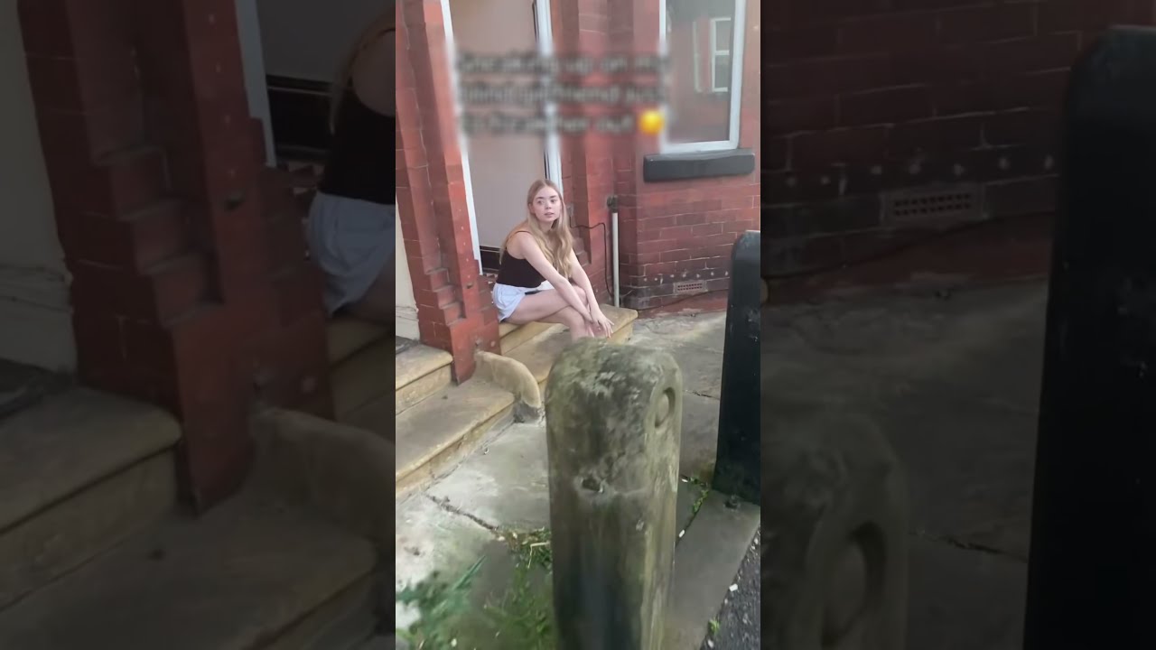 Everyday Blind Girl Waits For Her Husband