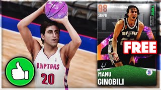 *FREE* GALAXY OPAL MANU GINOBILI IS INCREDIBLE!! THE BEST NEW SPOTLIGHT SIM CARD IN NBA 2K21 MyTEAM!