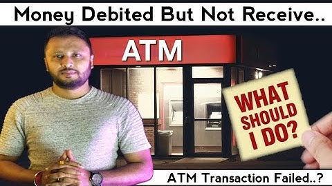 atm transaction failed but money debited || atm withdrawal but cash not received || by Amit Mondal
