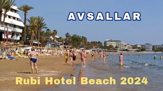 AVSALLAR🇹🇷 RUBI & YALIHAN UNA Hotel Beach 🏖️ May 2024