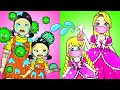 Oh No! SQUID GAME Need Wear Mask - Stubborn Mother and Regret Daughter | Paper Dolls Story Animation