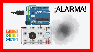 Alarma de gas con Arduino (simulación en Tinkercad)