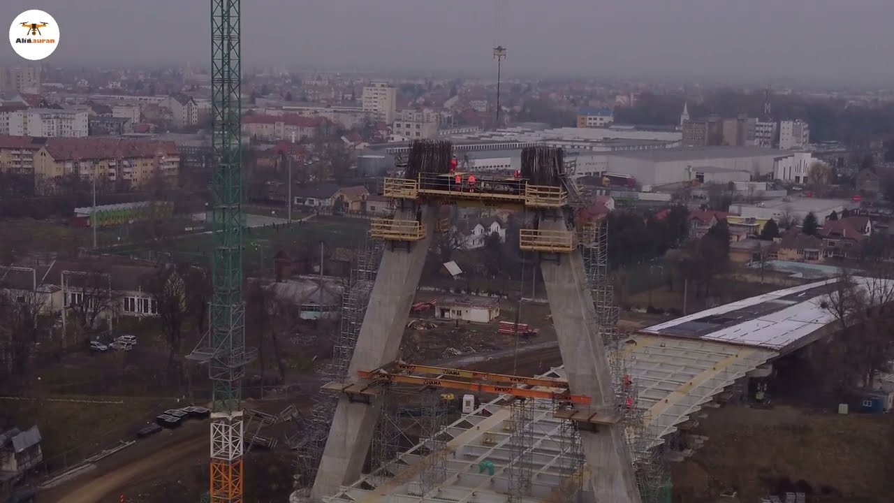 Podul nou peste Somes in Satu Mare ( New bridge over the Somes river )