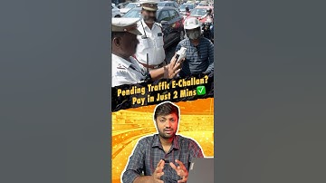 How to clear your traffic police fine in just 2 mins🚨🚘Pay Traffic Challan Online#parivahan #echallan