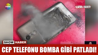 Cep telefonu bomba gibi patladı! Resimi