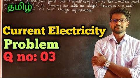 Current|Electricity|Solution|Problems|Physics 12|Tamil|MurugaMP