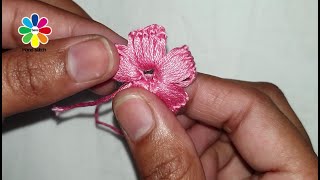 wow Amazing ice Cream Stick 2020 Flower Hand Embroidery Tricks Design Amazing Trick 3D Flower