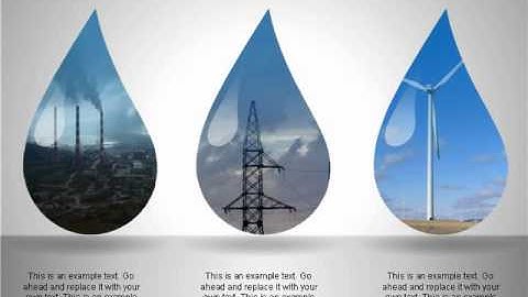 Water Drops PowerPoint Chart