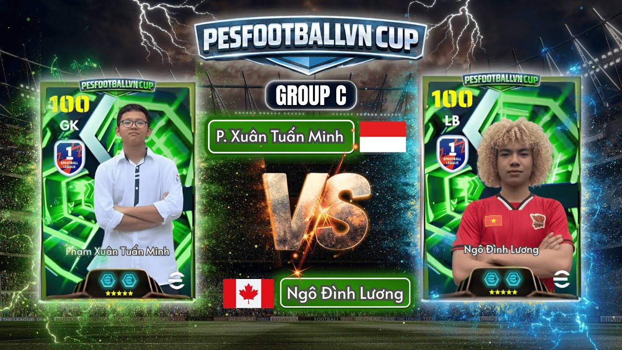 Pesfootballvn Cup• BẢNG C | VÒNG 1: PHẠM XUÂN TUẤN MINH vs NGÔ ĐÌNH LƯƠNG | MÃN NHÃN BÀN THẮNG