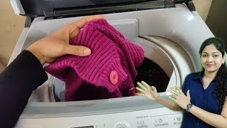How To Wash Woolen Clothes In Samsung Top Load Washing Machine | Woolen Clothes Washing