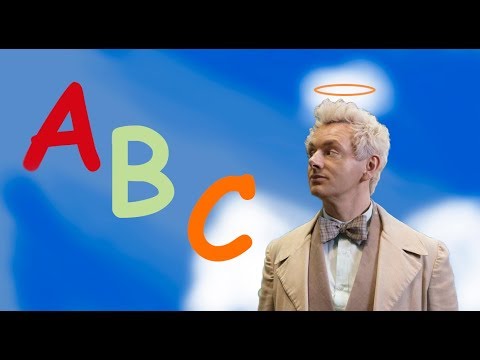 Learn alphabet with Aziraphale #goodomens #ineffablehusbands